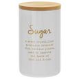 Vorratsdose Fiona Sugar Ø ca. 8cm - Naturfarben/Weiß, LIFESTYLE, Holz/Metall (8/13cm) - Zandiara Vorratsdose Fiona Sugar Ø ca. 8cm - Naturfarben/Weiß, LIFESTYLE, Holz/Metall (8/13cm) - Zandiara