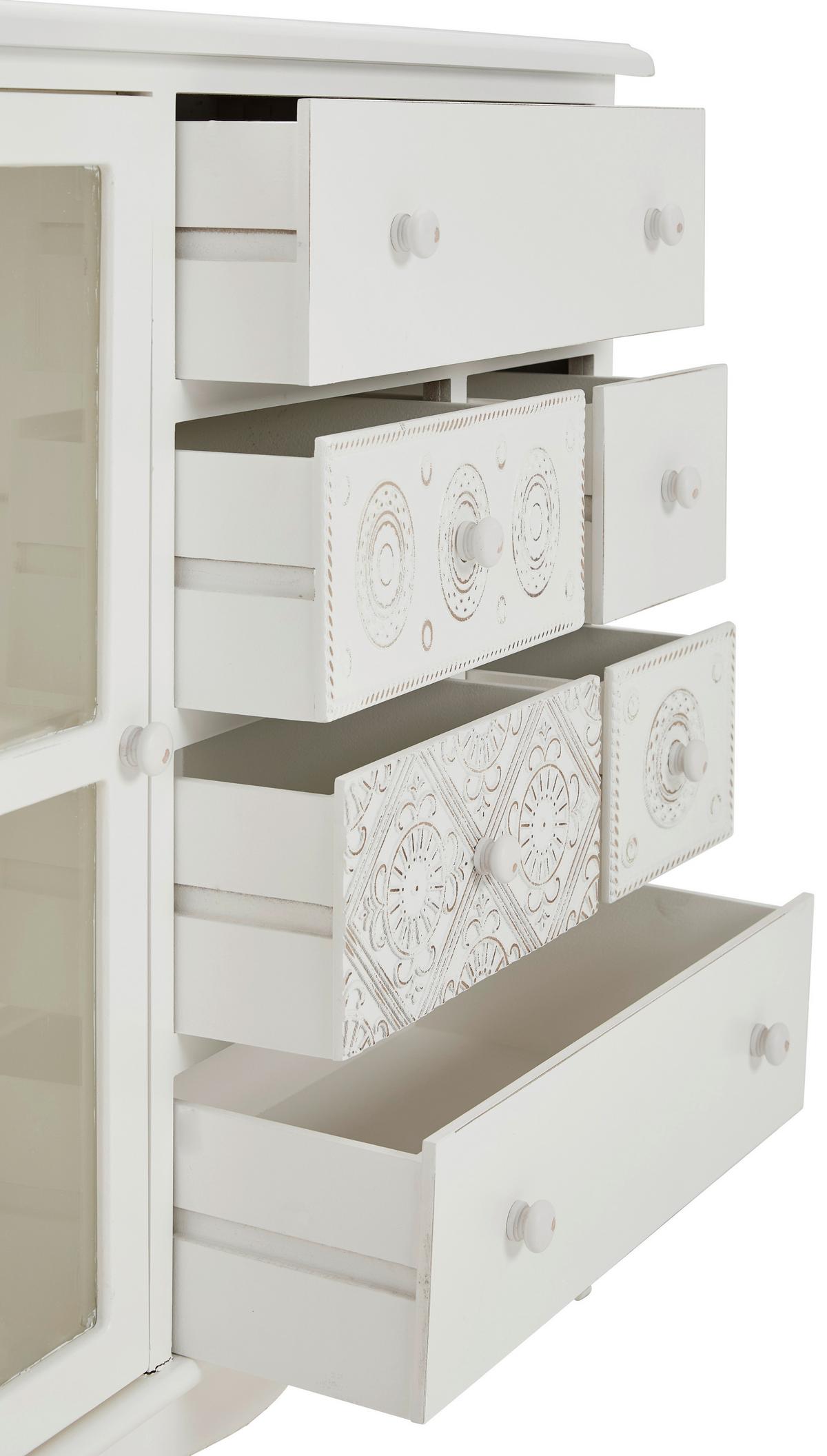 KOMODA CELIN - biały, Romantik / Landhaus, materiał drewnopochodny/drewno (106/90/36,5cm) - Landscape