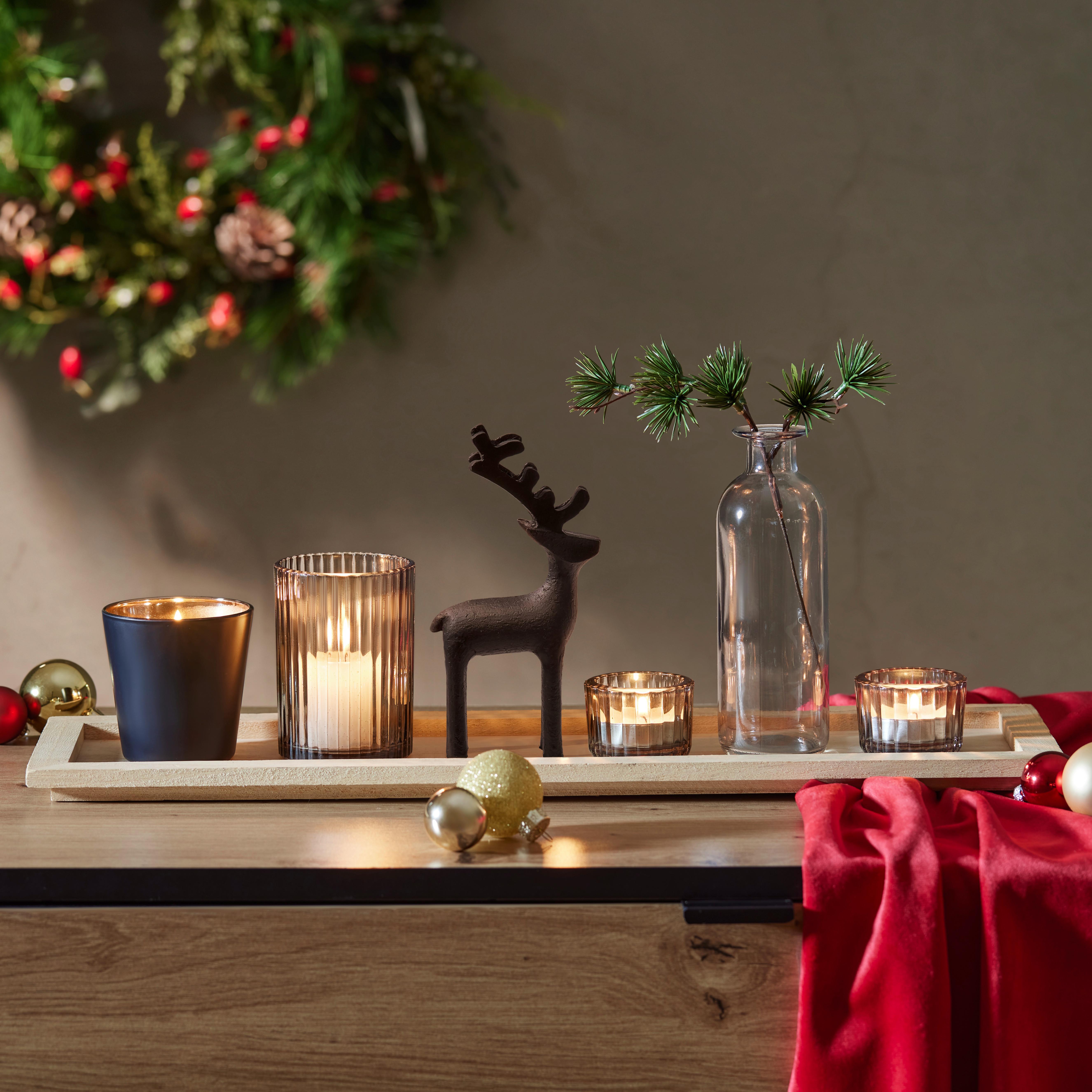 Farfurie pentru lumânări XMAS - multicolor, Modern, plastic/sticlă (50cm) - Modern Living