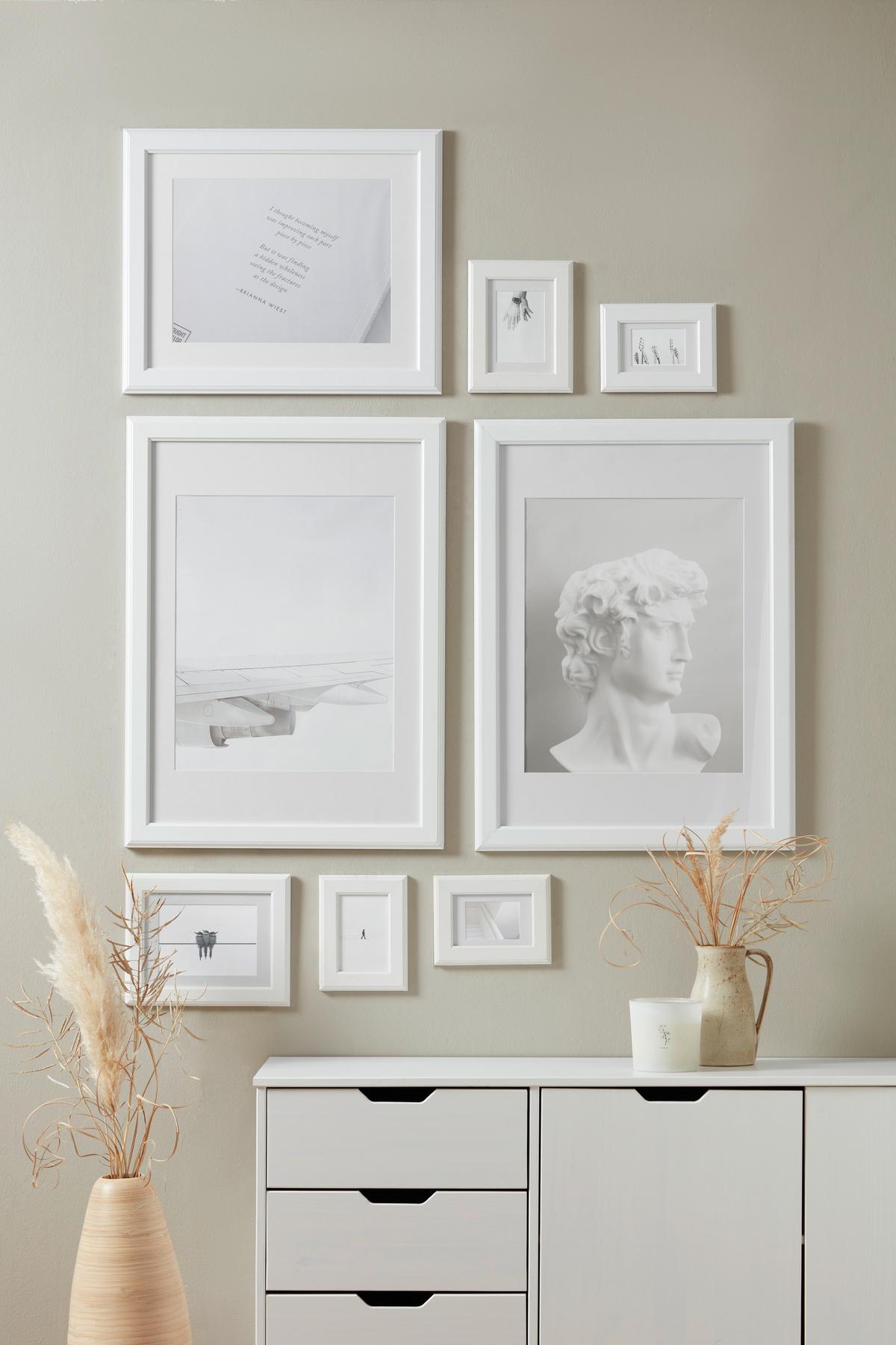 Képkeret Kb. 60x80cm Provence - fehér, Romantik / Landhaus, műanyag/fa (60/80cm) - Modern Living