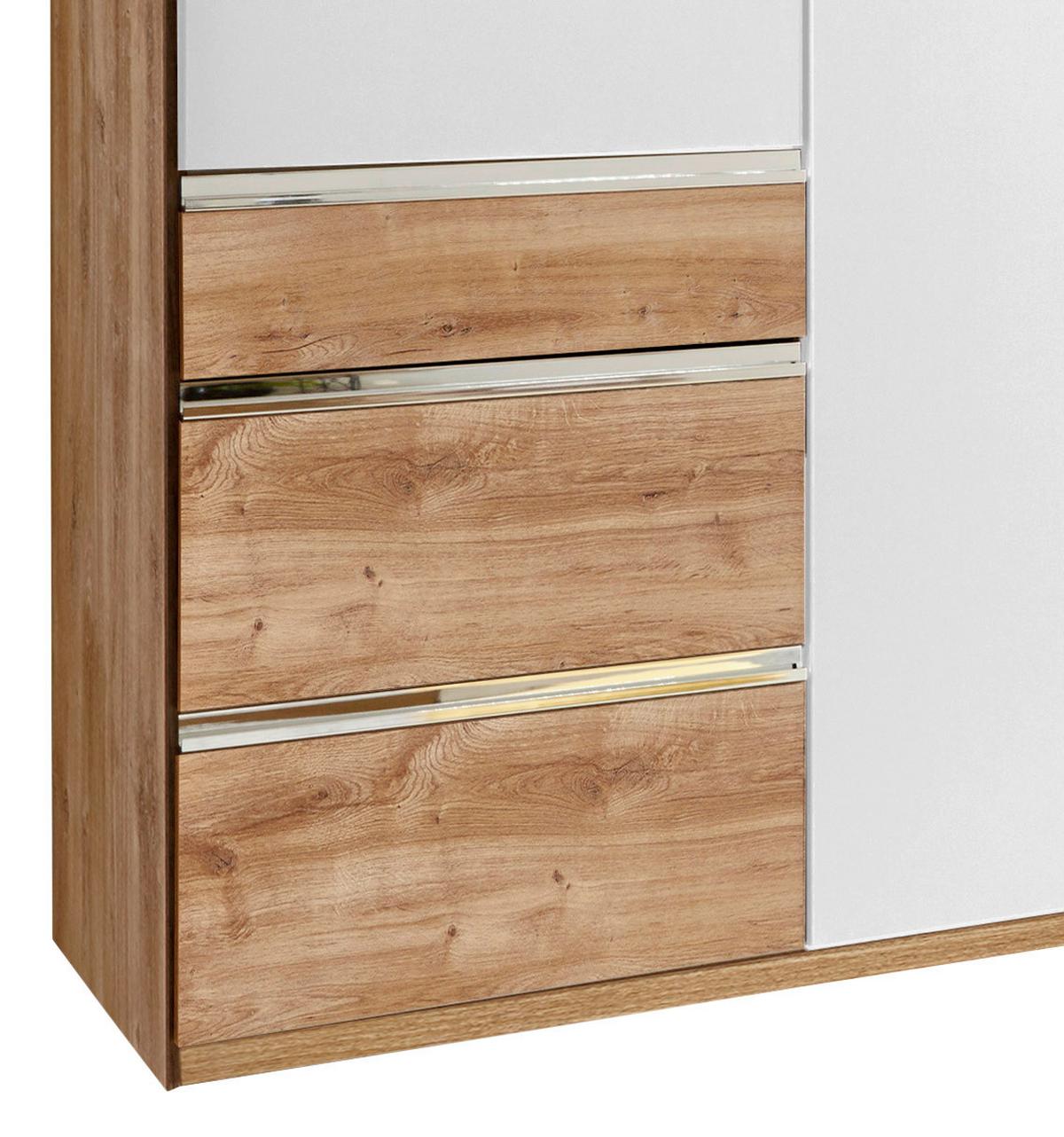 Ormar S Klasičnim Vratima Level 36a - bijela/boje hrasta, Moderno, drvni materijal/metal (300/216/58cm) - Modern Living
