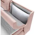 Boxspringbett Altrosa 180x200cm - Altrosa/Schwarz, Kunststoff/Textil (240/190/100cm) - PREMIUM LIVING
