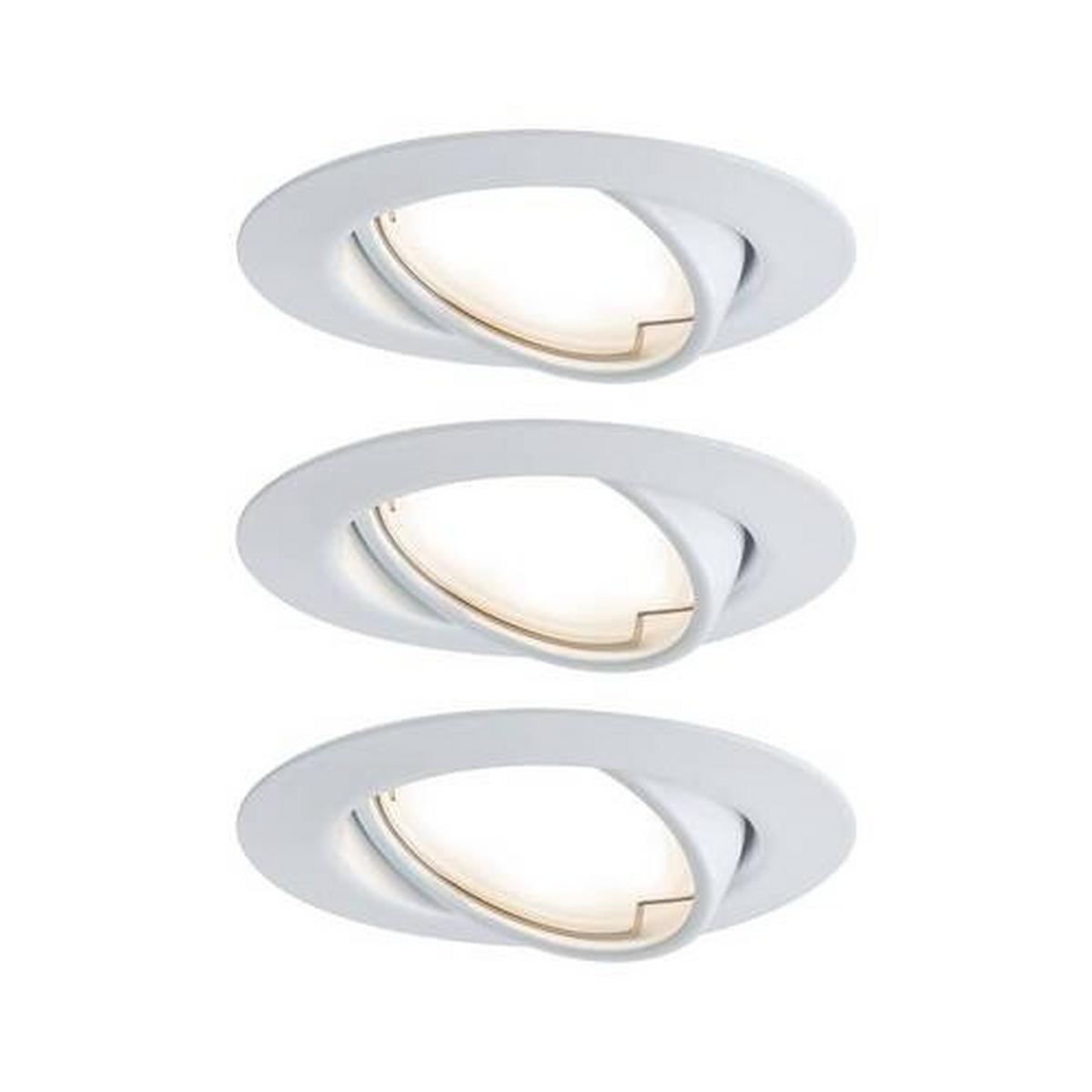 Deckenstrahler EBL Base Set in Weiß max. 3x5 Watt - Design (9,0cm) - Paulmann