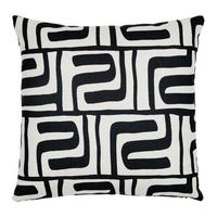 Zierkissen Blixa Schwarz/Weiß ca. 50x50cm - Schwarz/Weiß, MODERN, Textil (50/50/50cm) - Mömax