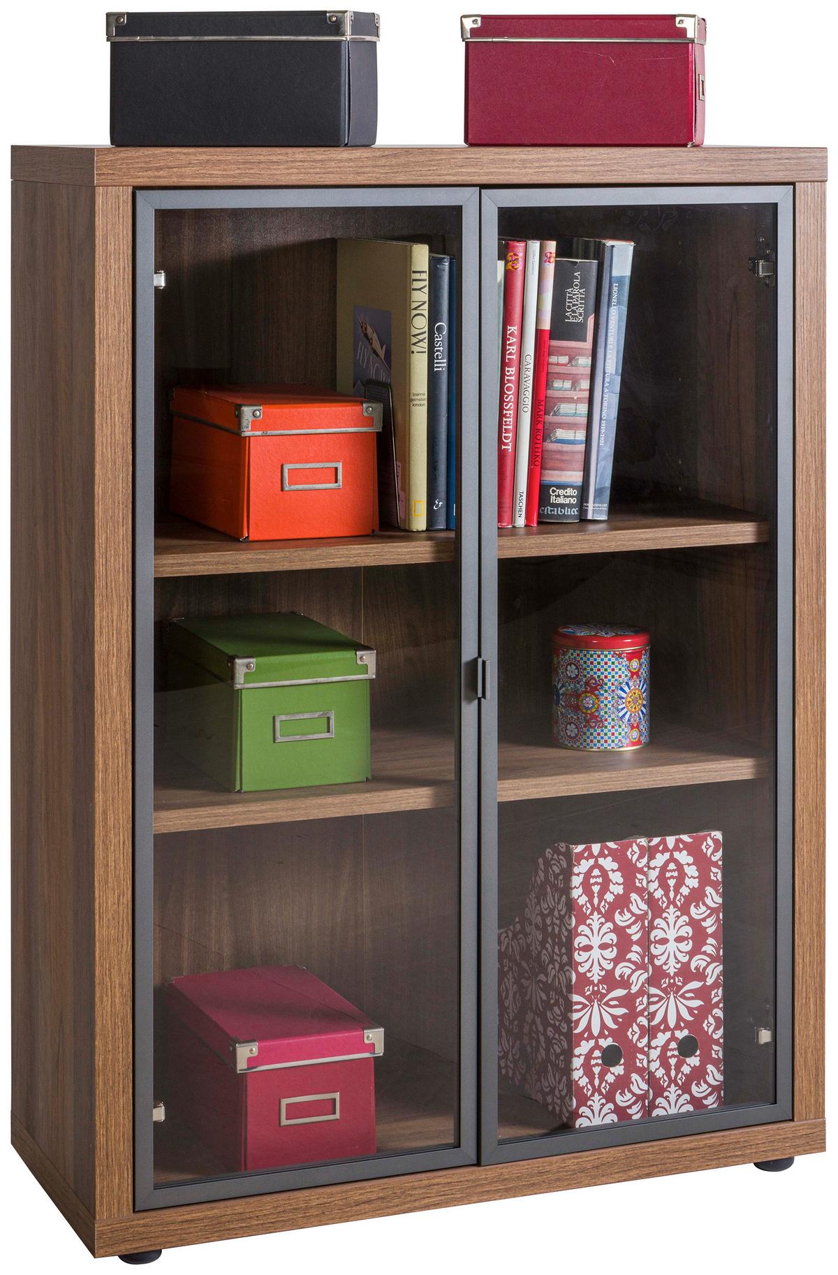Set 2 Vrata Rilega - siva, Moderno, staklo/metal (73,7/101,2/2cm) - Modern Living