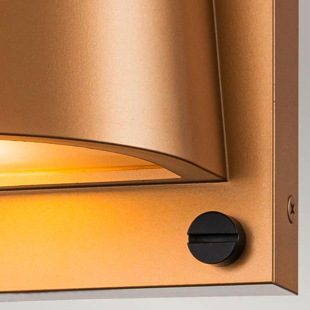 Kültéri Falilámpa Hk-Scout-Phb - sárgarézszínű, Konventionell, műanyag/fém (12/16.5/16.5cm) - Elstead Lighting