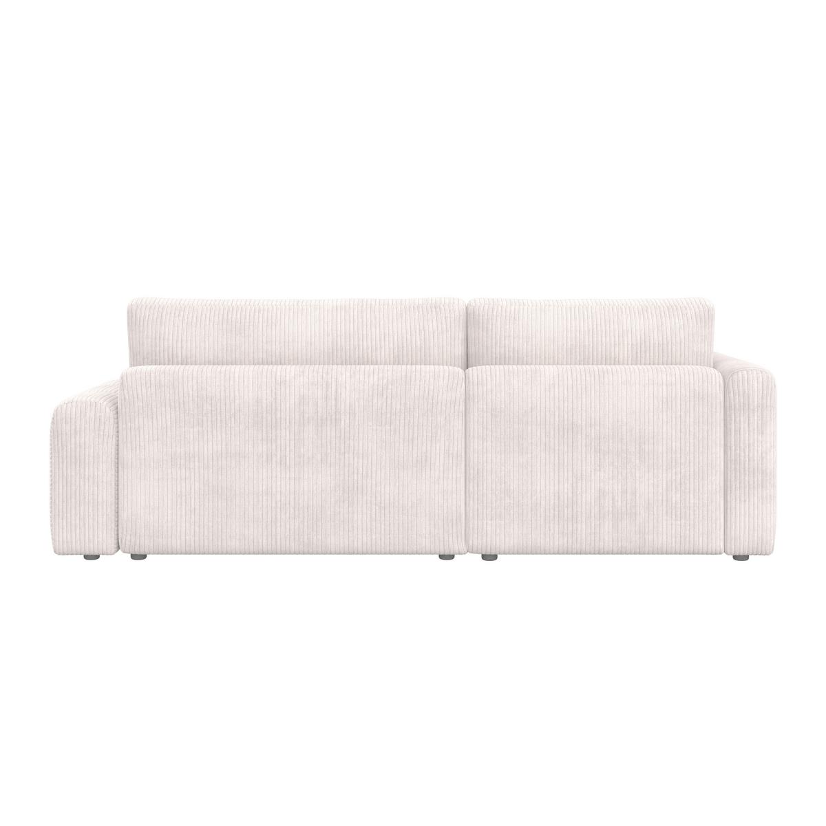 Canapea modulara GIA - alb, Modern, lemn/textil (261/94/197cm) - Bessagi Home