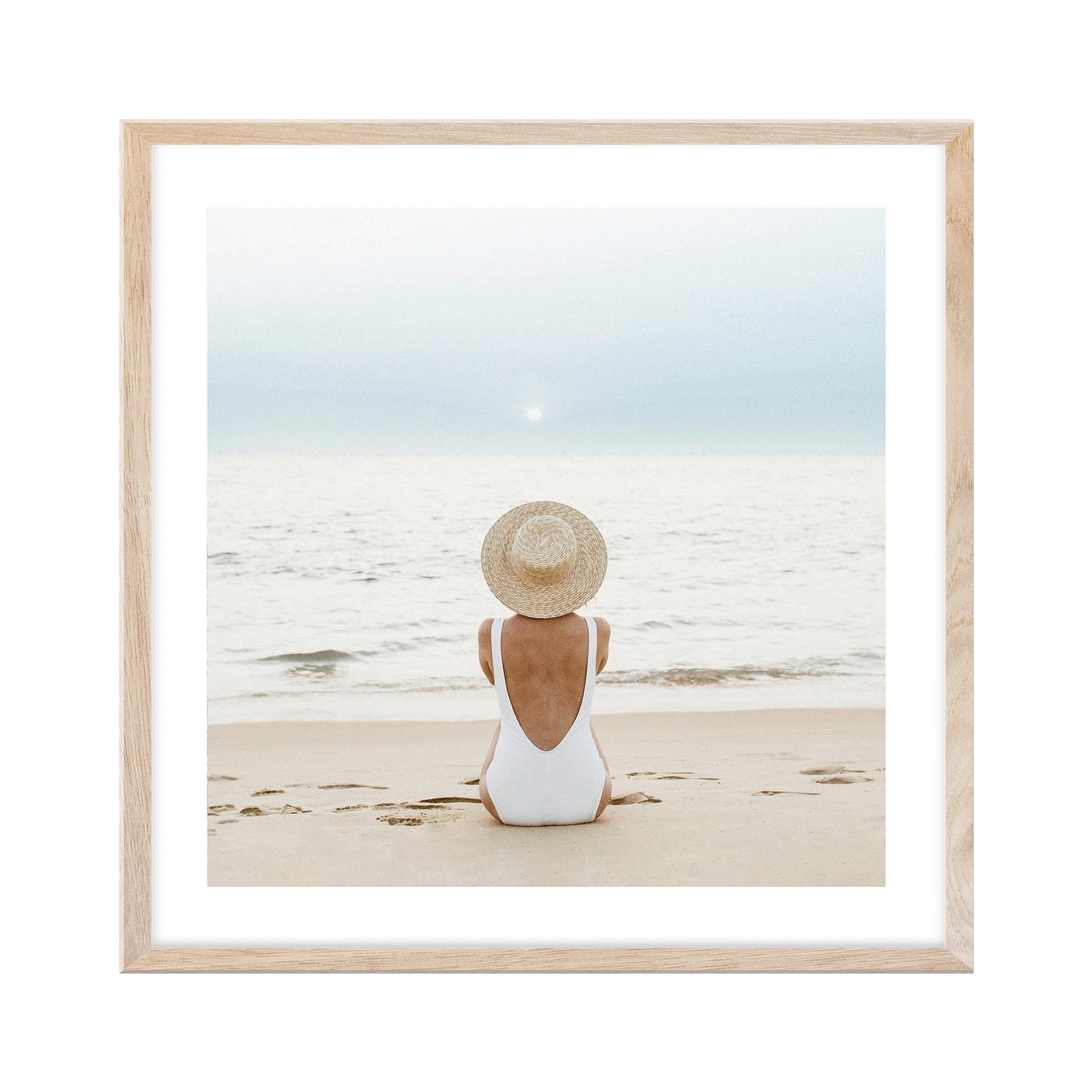 Kép Vous - bézs/tölgyfa színű, faalapú anyag/papír (30/30cm) - Modern Living