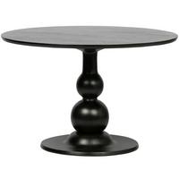 Esstisch Blanco Echtholz Schwarz - Schwarz, Design, Holz (120/120/75cm) - Livetastic
