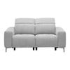 CANAPÉ 2 PLACES ALVARO - gris/gris foncé, MODERN, métal/matière synthétique (182/79/109cm) - Mömax