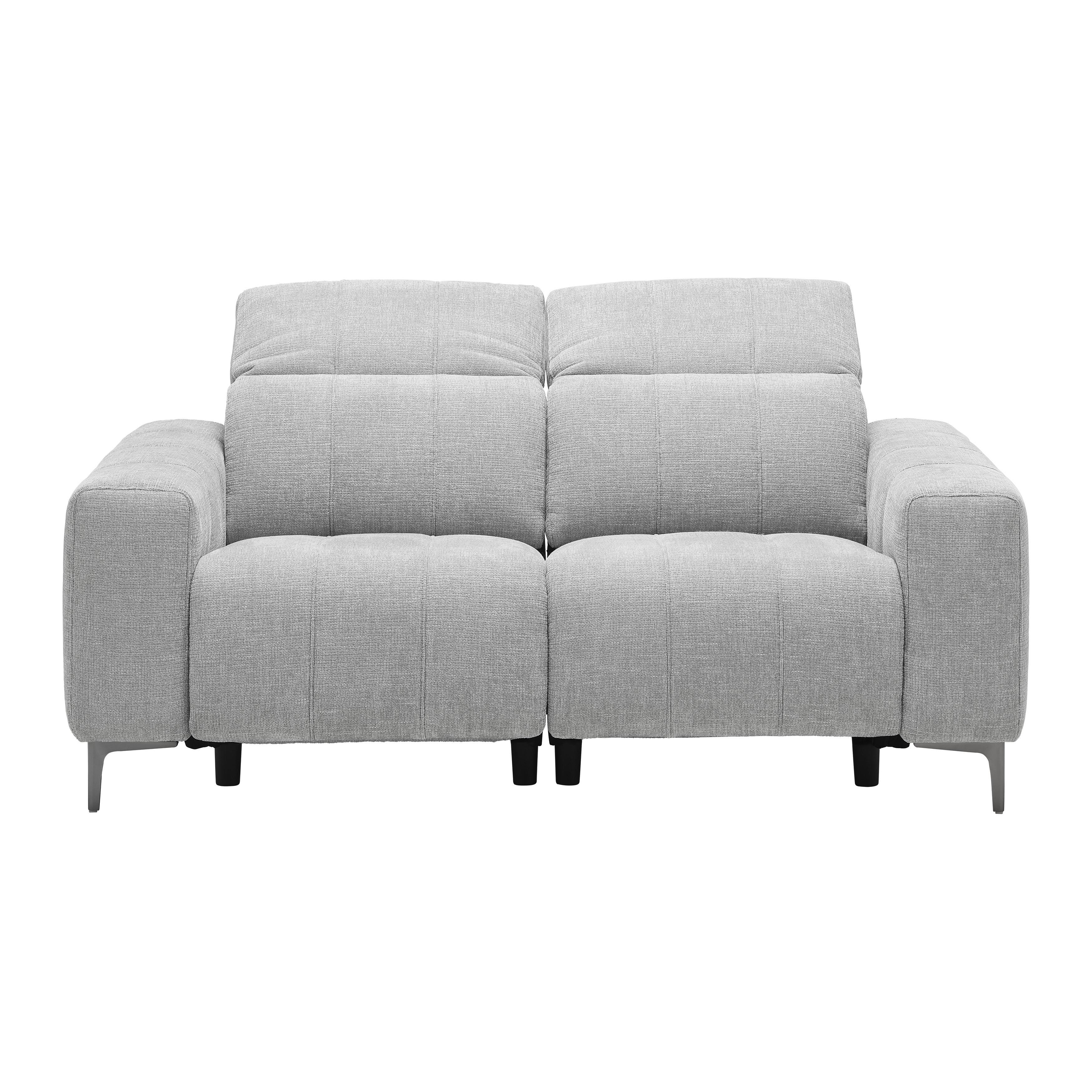 2-SITS SOFFA ALVARO - mörkgrå/grå, Modern, metall/trä (182/79/109cm) - Mömax