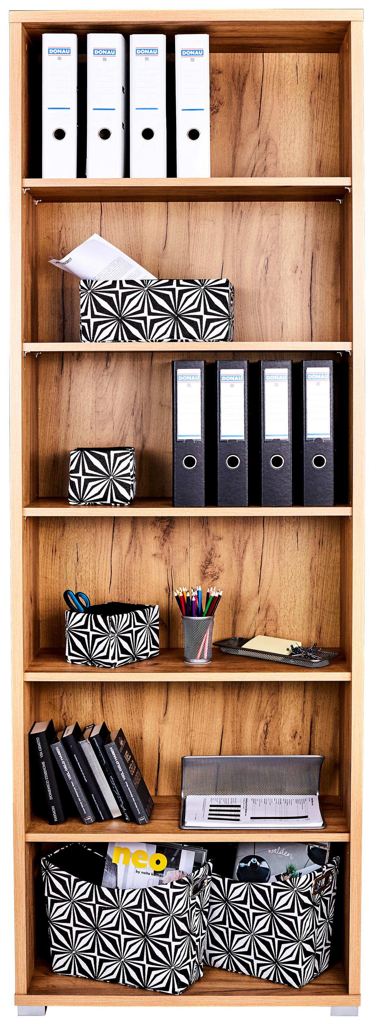Raft pentru documente Profi - culoare lemn stejar, Modern, material pe bază de lemn (75/220/35cm) - Modern Living