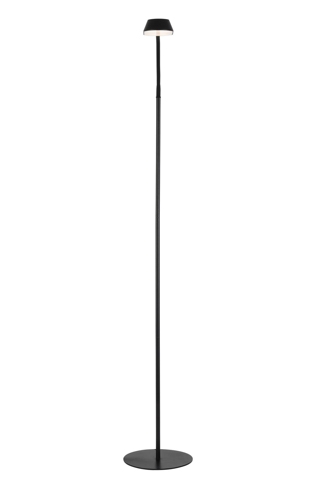 Lampadar cu LED TOPO - negru, Modern, plastic/metal (23/152cm) - Modern Living