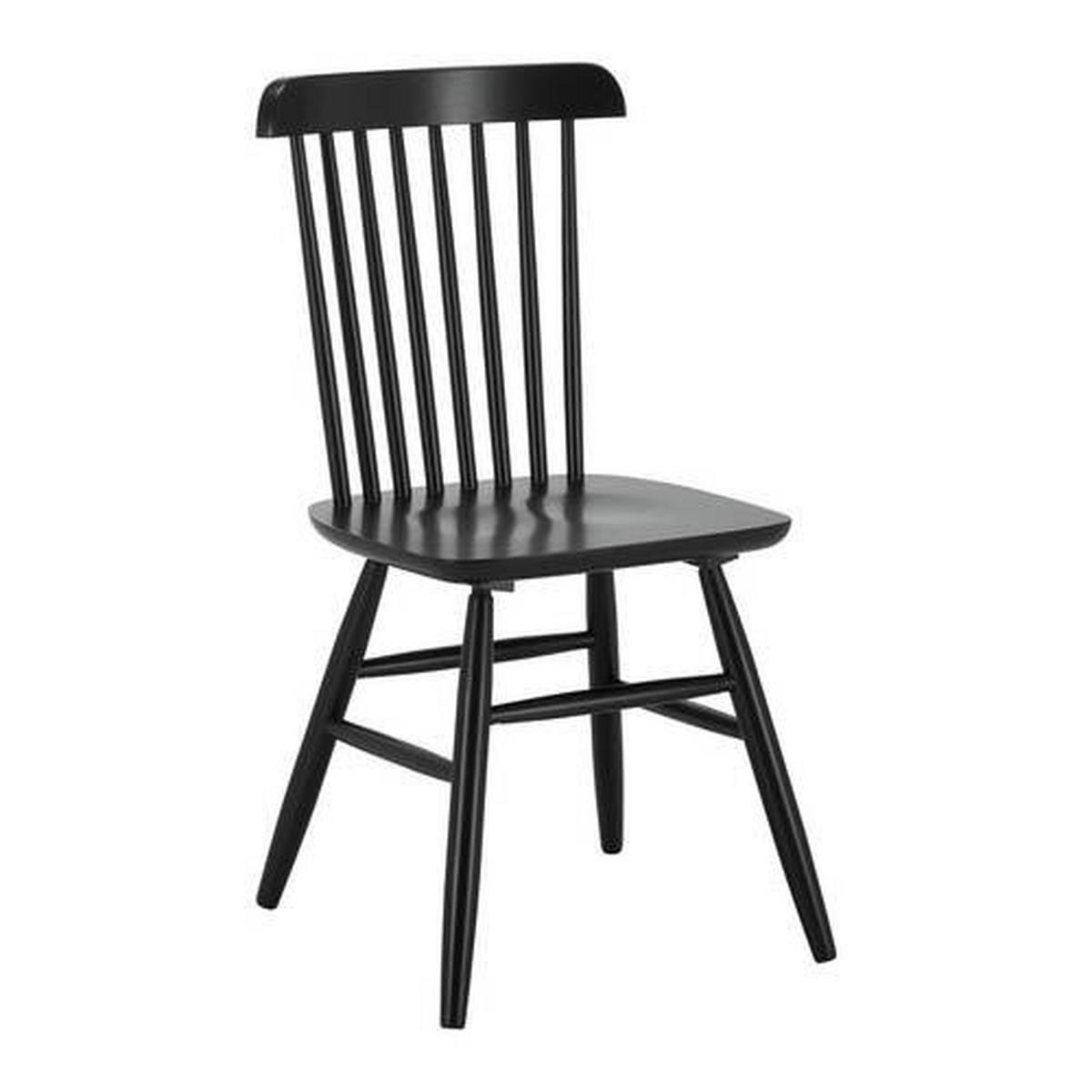 ZESTAW KRZESEŁ PEDRO - czarny, Modern, drewno (48/89/52cm) - Bessagi Home
