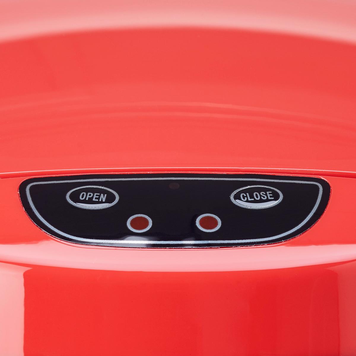 Koš Za Smeti Sensor, 9 L - rdeča/črna, Konvencionalno, kovina/umetna masa (24,5/37,5cm) - Echtwerk