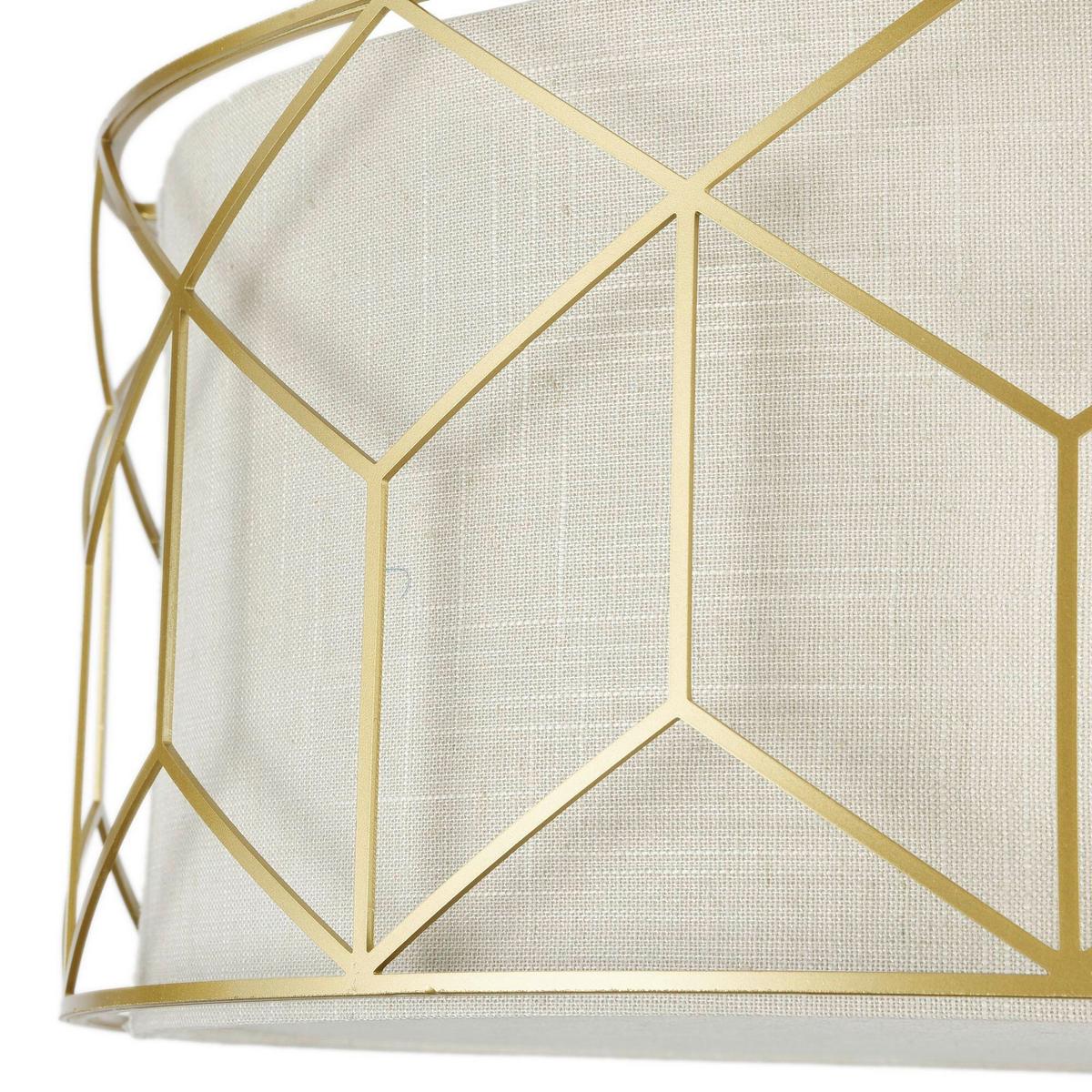 Deckenleuchte Messina Goldfarben max. 60 Watt - Goldfarben, Trend, Kunststoff/Textil (43/19cm) - MAYTONI