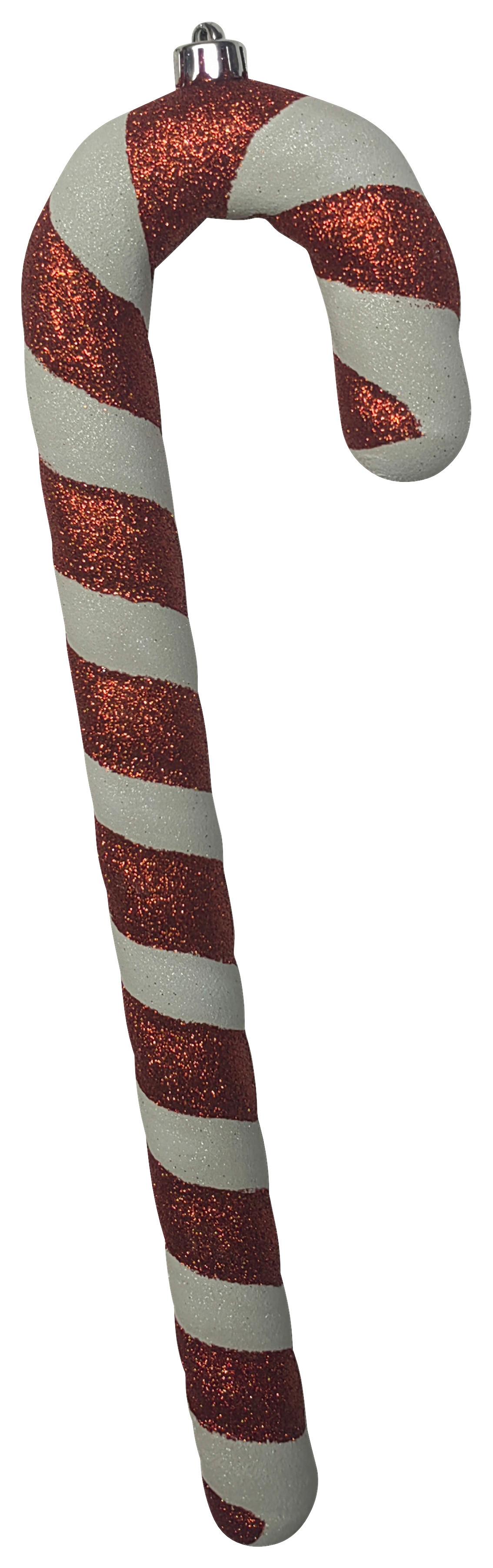 Dekoanhänger Candy Cane Weiß/Hellrot - Hellrot/Weiß, Kunststoff (11,4/40,6/3,5cm) - Mömax