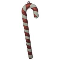 Dekorativni Obesek Candy Cane - bela/svetlo rdeča, umetna masa (11,4/40,6/3,5cm) - Mömax