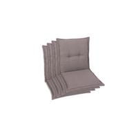 Sesselauflagenset Taupe, 4-teilig - Taupe, Basics, Textil (50/7/100cm)