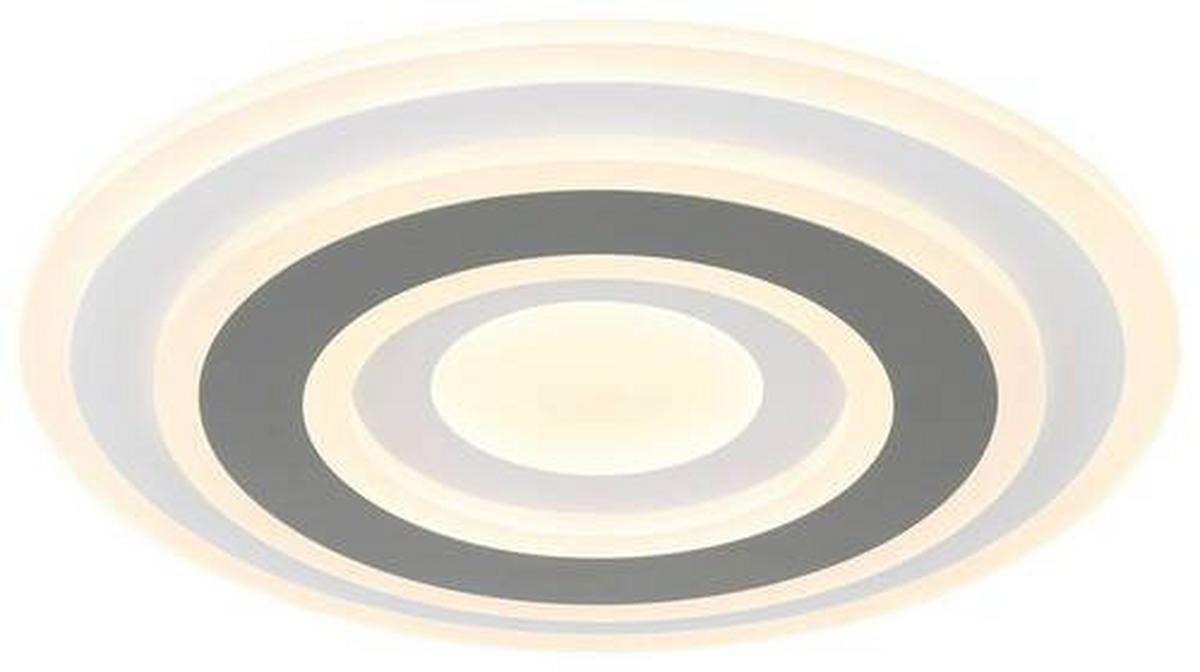 LED-Deckenleuchte Sabatino in Anthrazit/Weiß max. 36 Watt - Weiss/Anthrazit, Modern, Kunststoff/Metall (38/5,5cm)