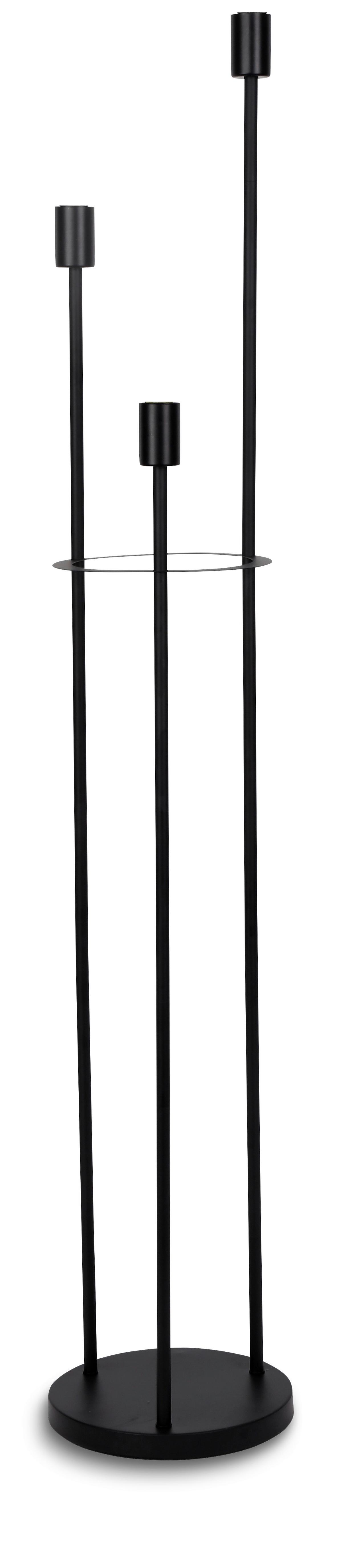 Podna Svjetiljka Molly - crna, Konvencionalno, metal (25/140cm) - Modern Living