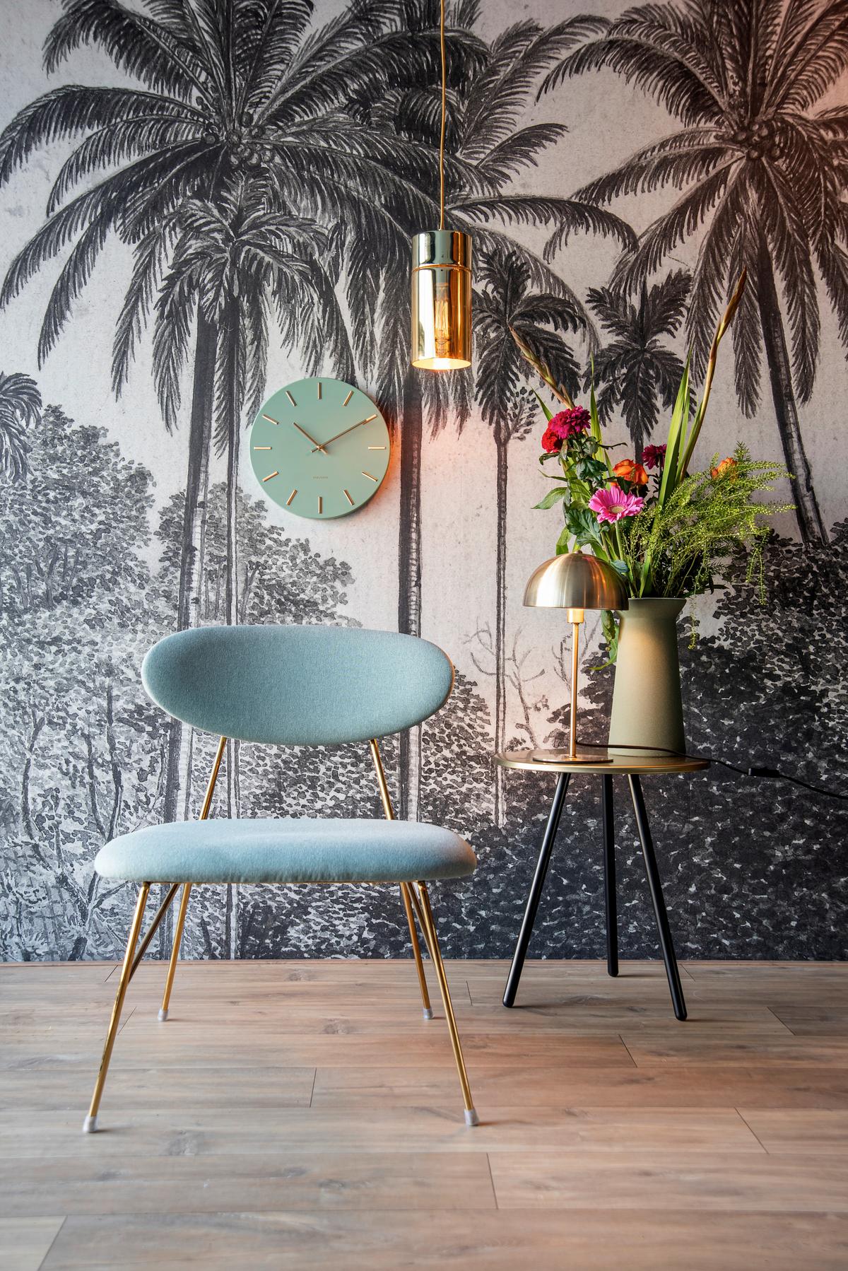 LAMPA STOŁOWA LM1883GD - kolor złoty, Trend, metal (20/39cm) - Leitmotiv