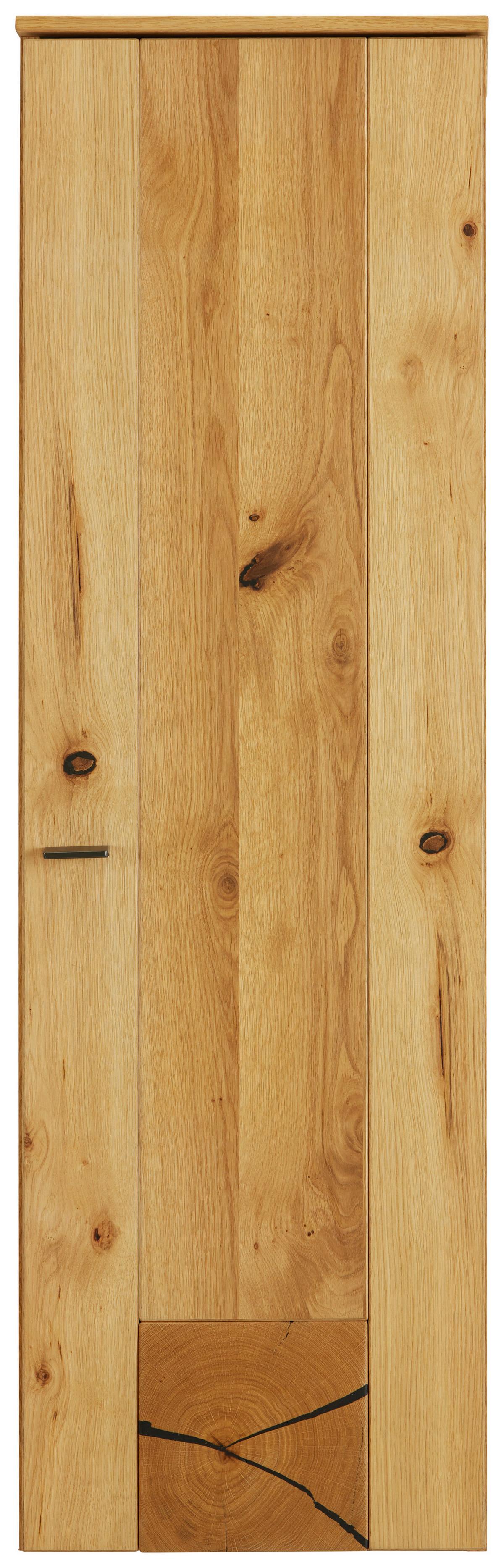 Hängeelement Stockholm in Eichefarben - Eichefarben/Schwarz, MODERN, Holzwerkstoff/Metall (37/119/38cm) - Premium Living