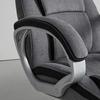 KONTORSSTOL NICO -EXKLUSIV- - silver/grå, Modern, metall/textil (66/115-123/74cm) - Mömax
