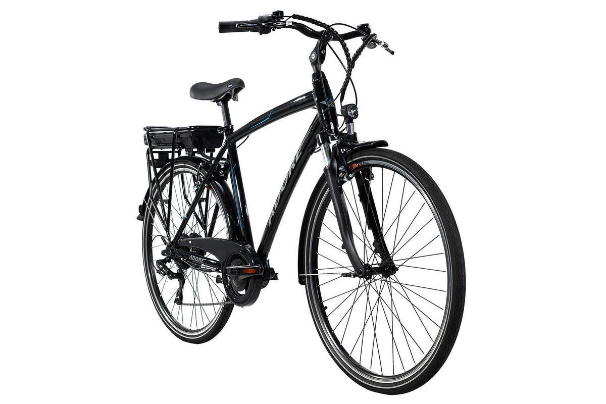 Elektrofahrrad Alu-city Herren Adore 28" 113e - Schwarz, Design, Metall - Atrigo