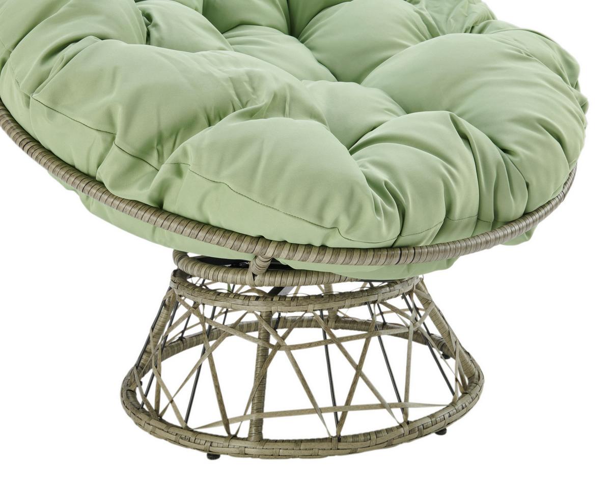 Scaun Altona - verde/gri, Modern, plastic/metal (96/90,5/76cm) - Mömax