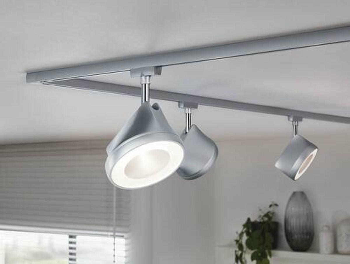 Schienensystem-Strahler Spot Arena in Chromfarben max. 9,9W - Chromfarben, Design, Metall (12,3/19,1cm) - Paulmann