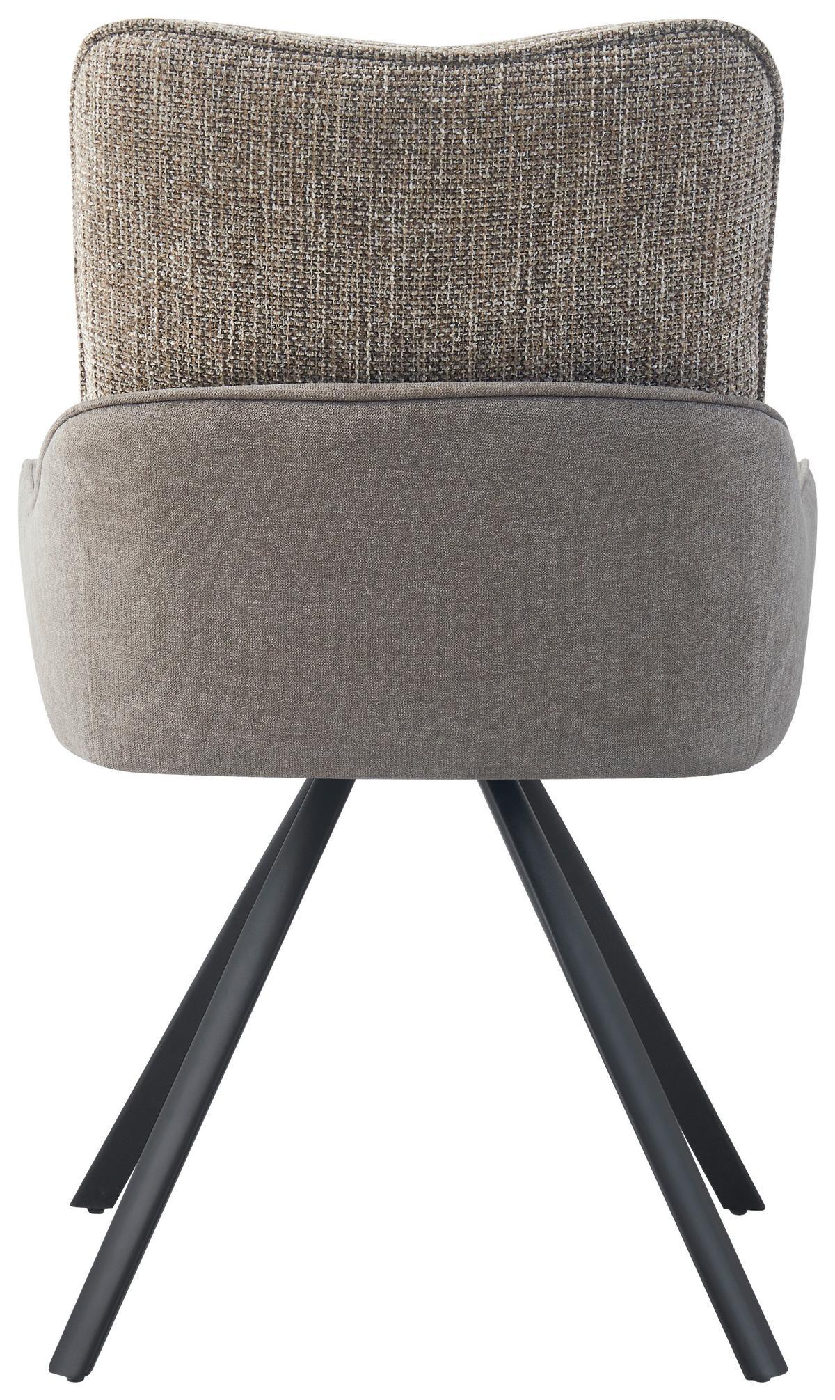 Scaun TESSA - negru/maro deschis, Modern, lemn/metal (55/92/63cm) - Premium Living