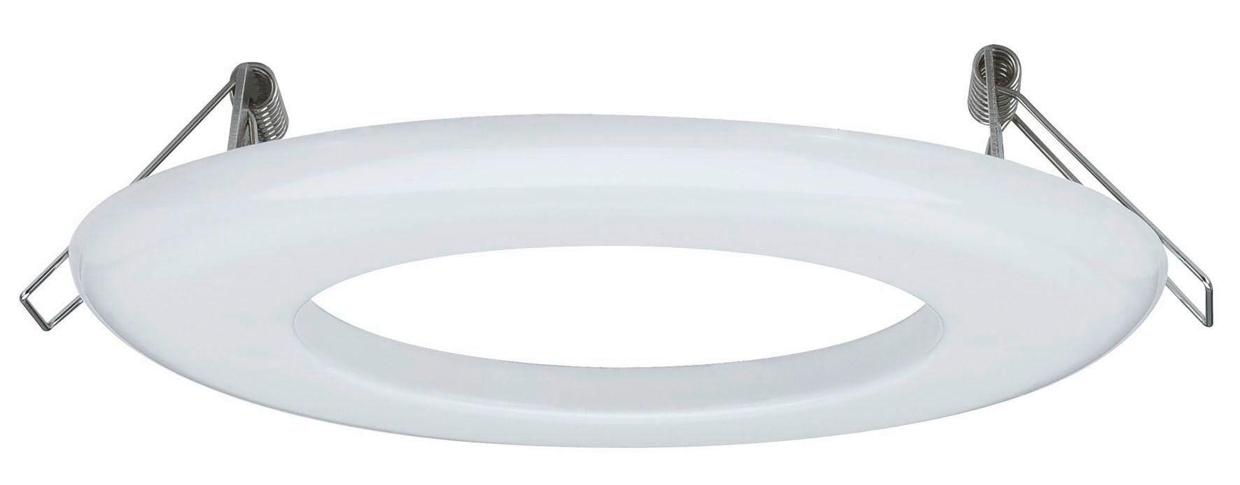 Einbaurahmen Downlight Adapter in Weiß Ø ca. 13cm - Weiß, Basics, Metall (13cm) - Paulmann
