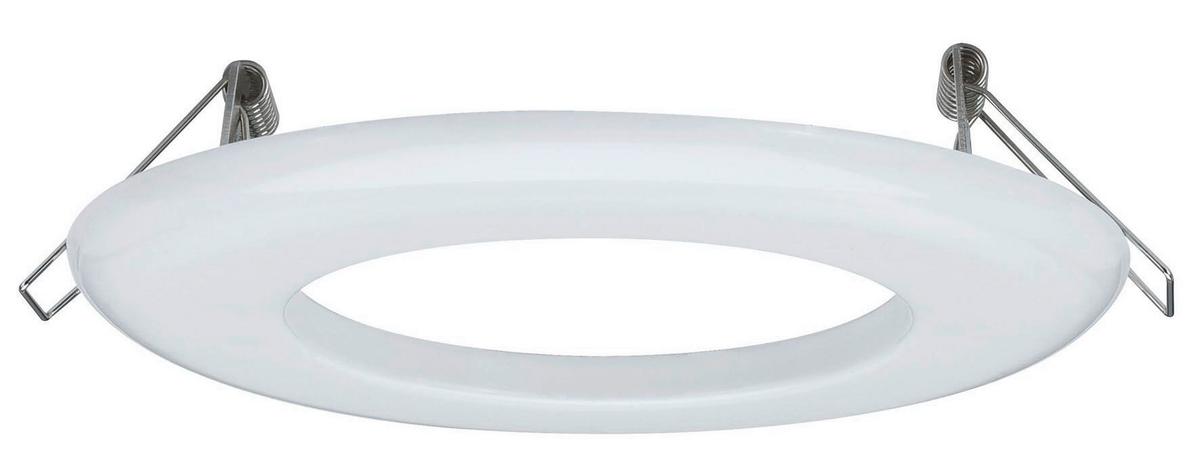 Einbaurahmen Downlight Adapter in Weiß Ø ca. 13cm - Weiß, Basics, Metall (13cm) - Paulmann