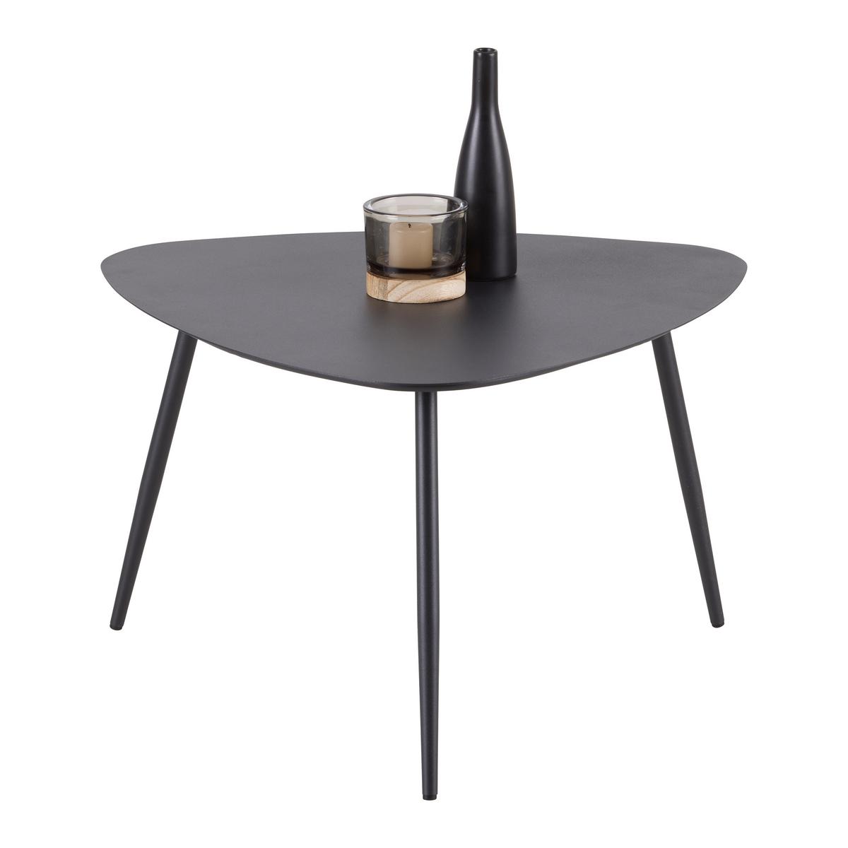 Dohányzóasztal Fine - fekete/sötétszürke, Modern, fém (56/35,5/57,5cm) - Mömax