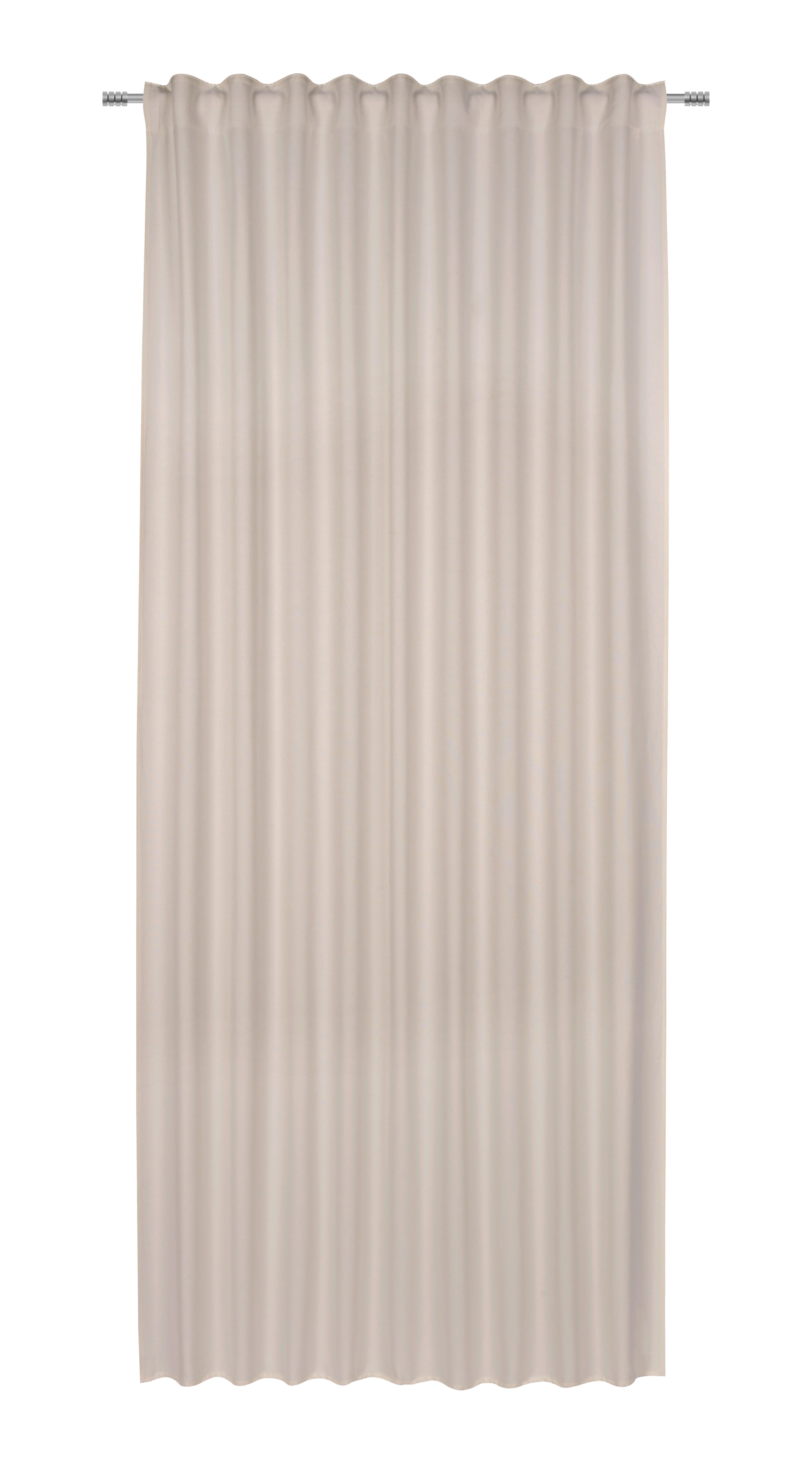 Fertigvorhang Ulrich in Sand ca. 300cm - Sandfarben, MODERN, Textil (135/300cm) - Modern Living