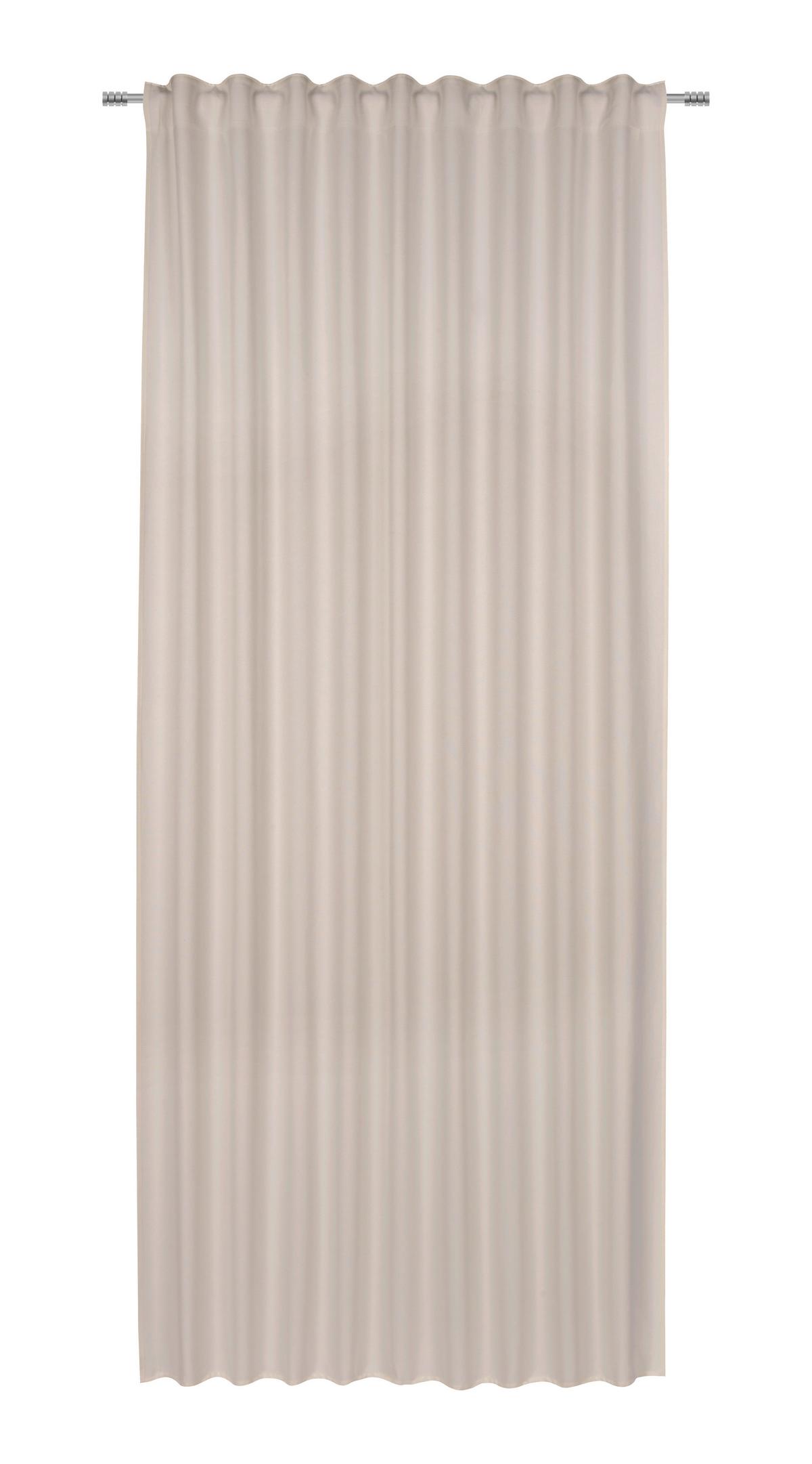 Fertigvorhang Ulrich in Sand ca. 300cm - Sandfarben, MODERN, Textil (135/300cm) - Modern Living