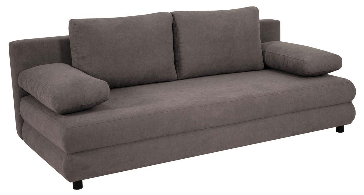 Kanapéágy Taras - barna, Design, textil/fa (197/77/92,5cm) - Based