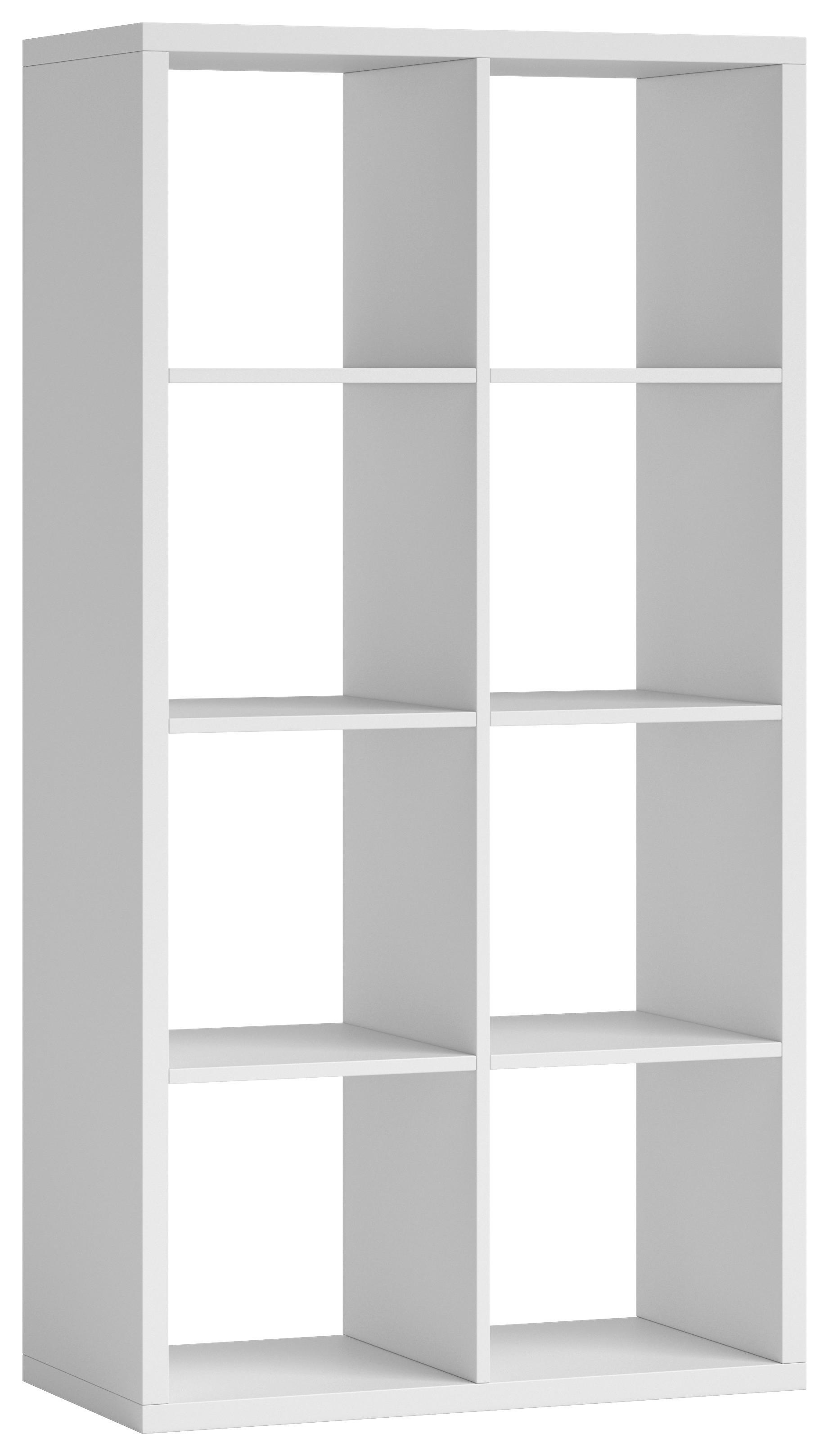 REGAŁ DZIAŁOWY STYLE - biały, Design, materiał drewnopochodny (77/147/38cm) - Carryhome