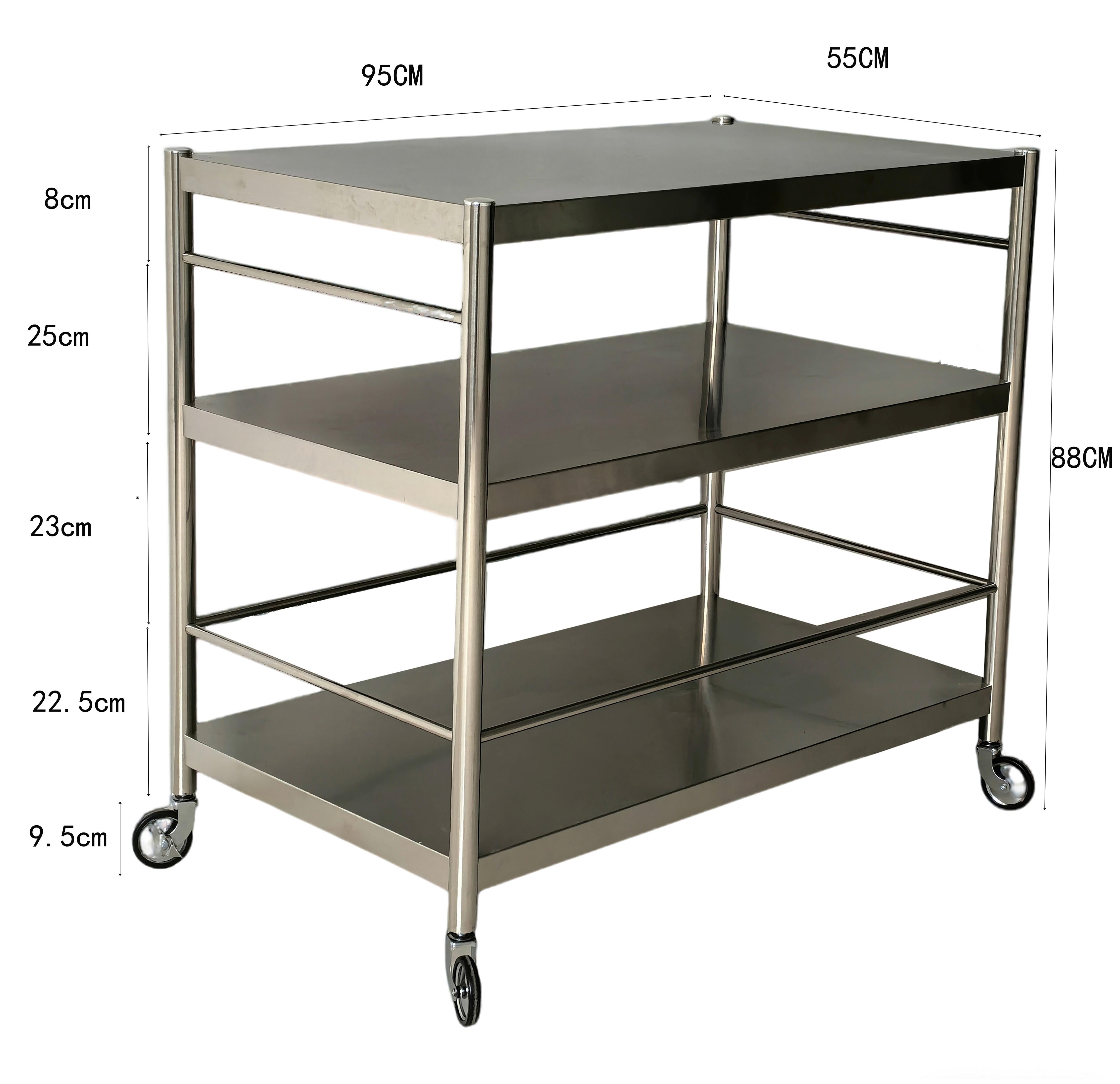 SERVERINGSVAGN SANDRO -EXKLUSIV- - silver/svart, Klassisk, metall/plast (95/88/55cm) - Mömax