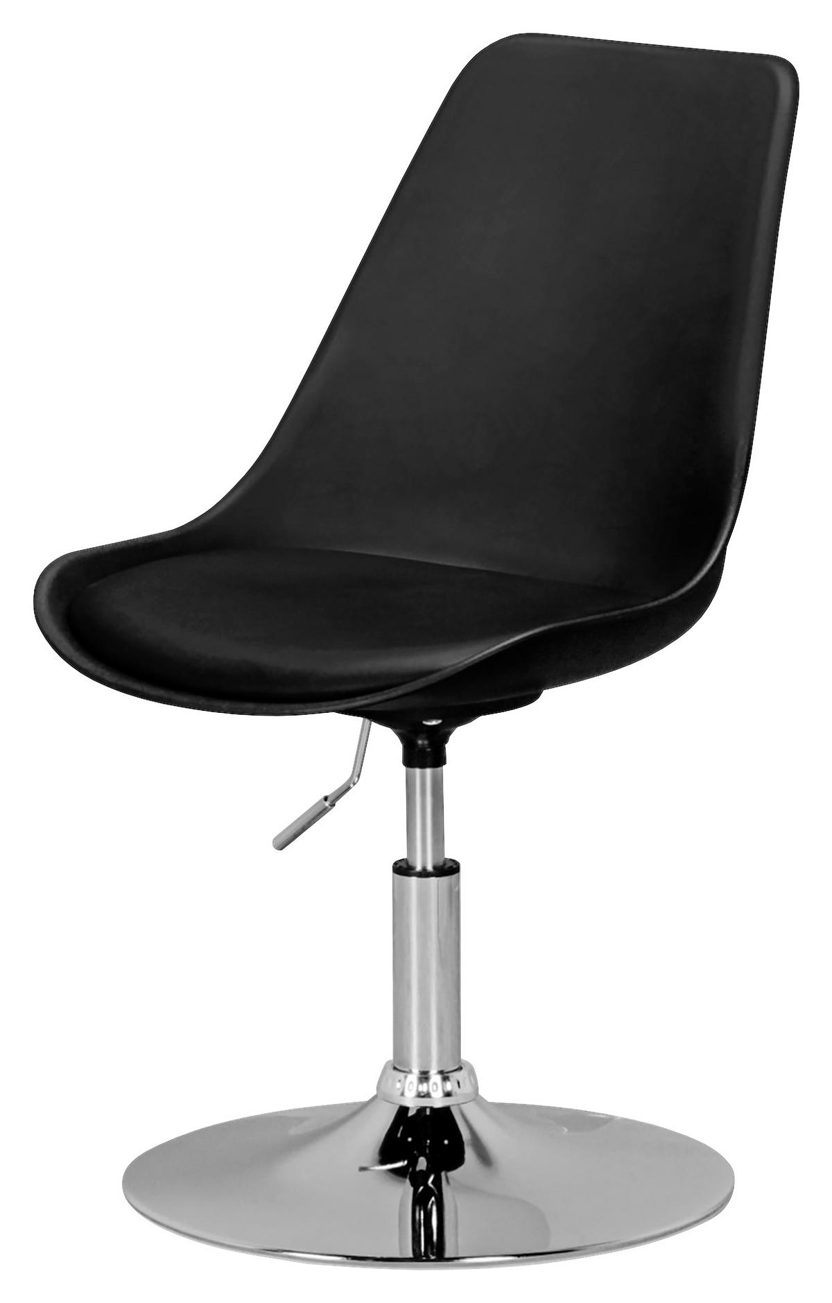 Mladinski Vrtljivi Stol Korsika - barve kroma/črna, Moderno, kovina/tekstil (46/88/46cm) - MID.YOU