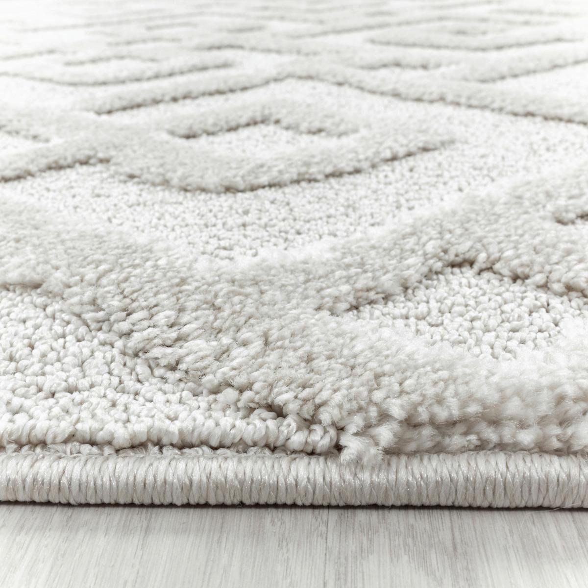 Webteppich Pisa Creme ca. 60x110cm - Creme, KONVENTIONELL, Textil (60/110cm)