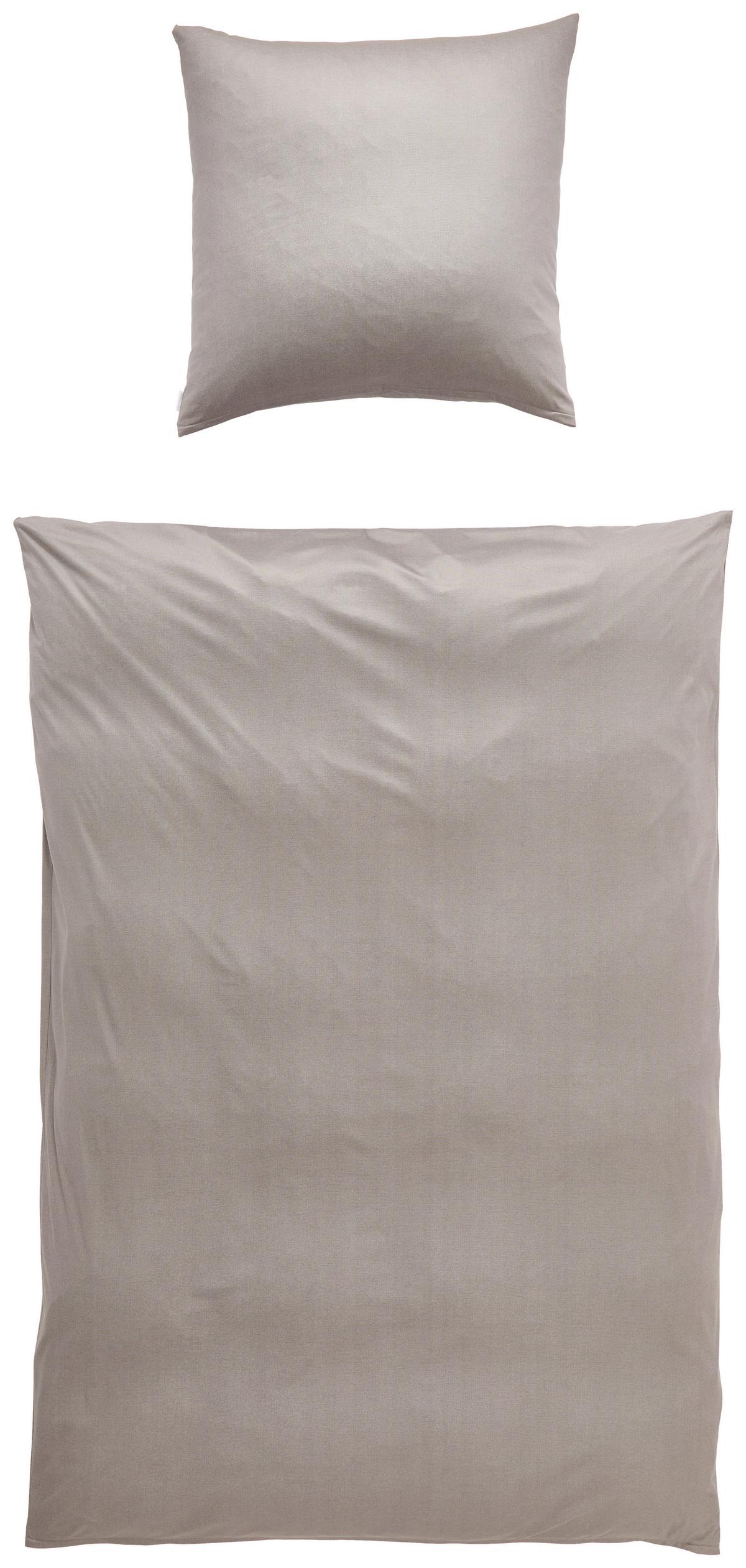 POŚCIEL TASSILO - taupe, Basics, tkanina (135/200cm) - Estella