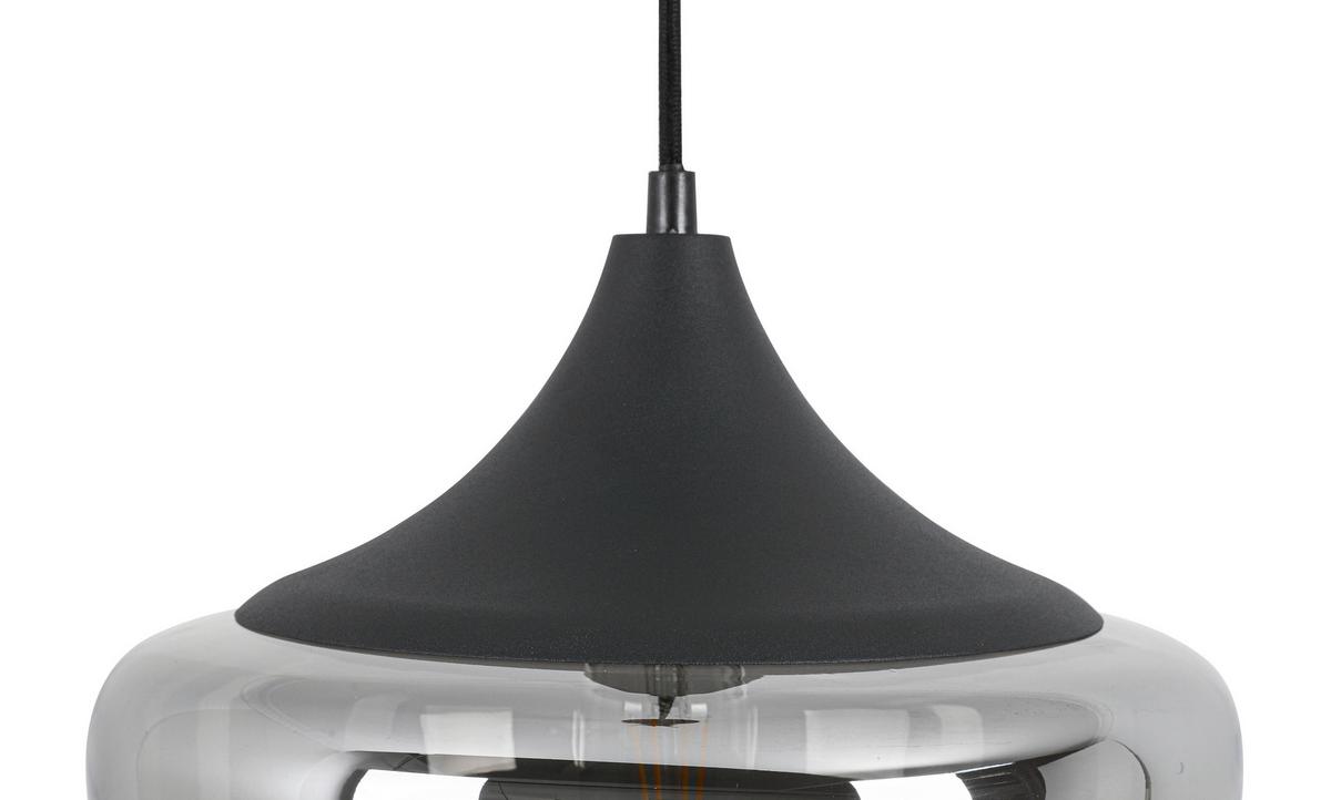 Lampă suspendată Nor - culoare crom/negru, Modern, plastic/sticlă (30/120cm) - Mömax