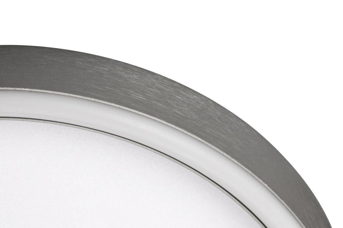 LAMPA SUFITOWA LED PHOENIX - kolor aluminiowy, Basics, metal (30,5/5,5cm) - Novel