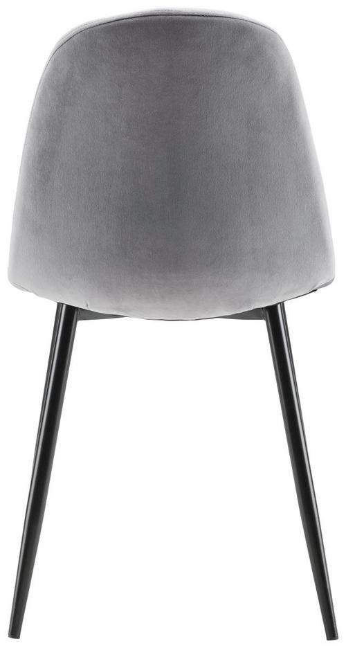 STOL LIO - grå/svart, Modern, metall/trä (43/86/55cm) - Bessagi Home