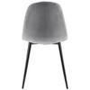 STOL LIO - grå/svart, Modern, metall/trä (43/86/55cm) - Bessagi Home