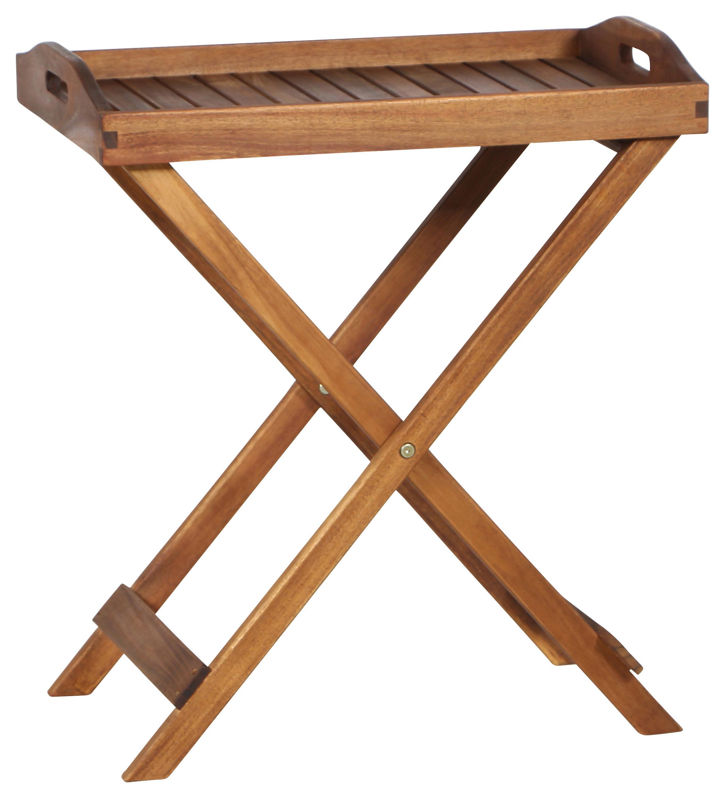 GARTENBEISTELLTISCH 358329 - Akaziefarben, MODERN, Holz (60/40,5/66,5cm) - Siena Garden