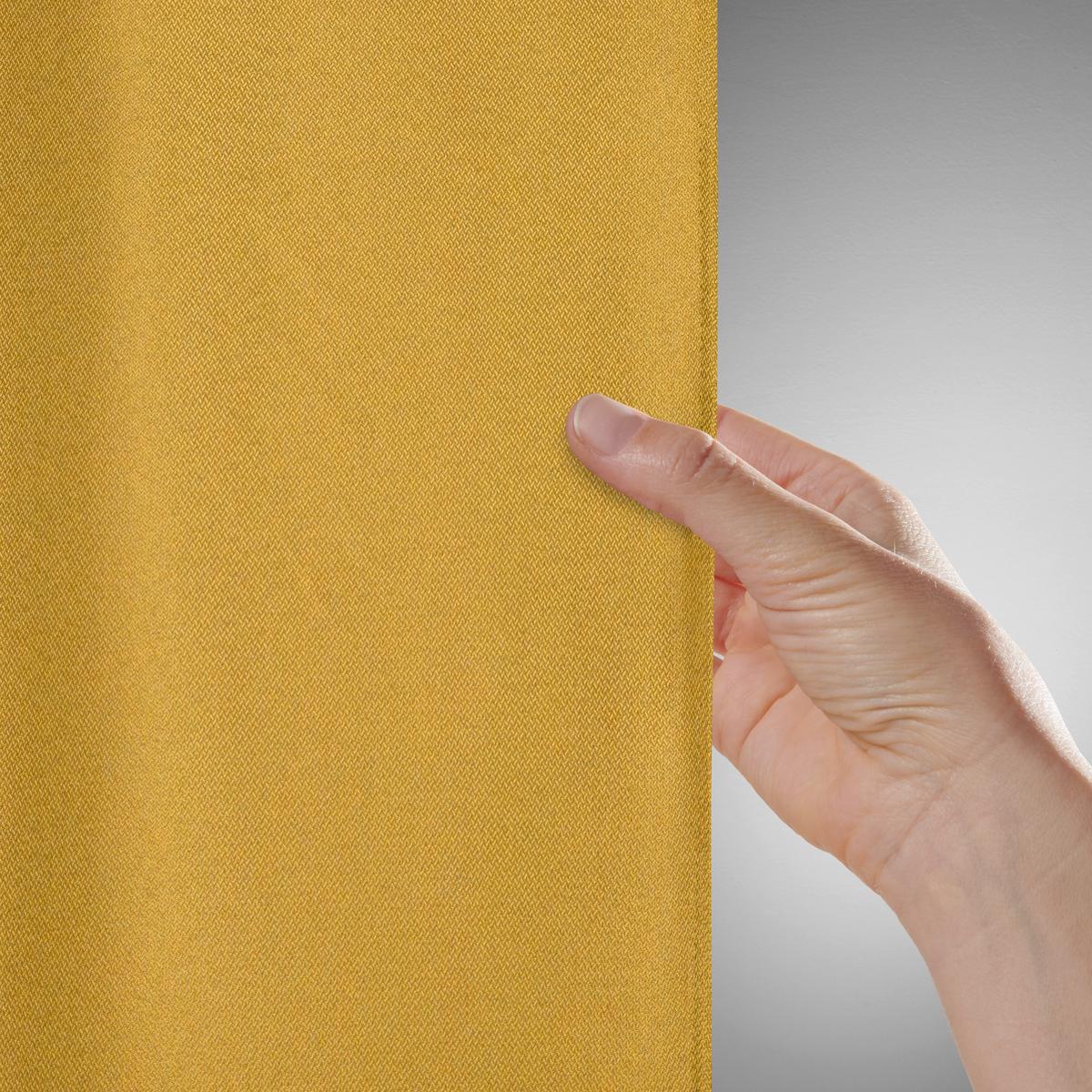 Fertigvorhang Andi ca. 140x245cm, 2 Stück - Gelb, Konventionell, Textil (140/245cm) - Modern Living