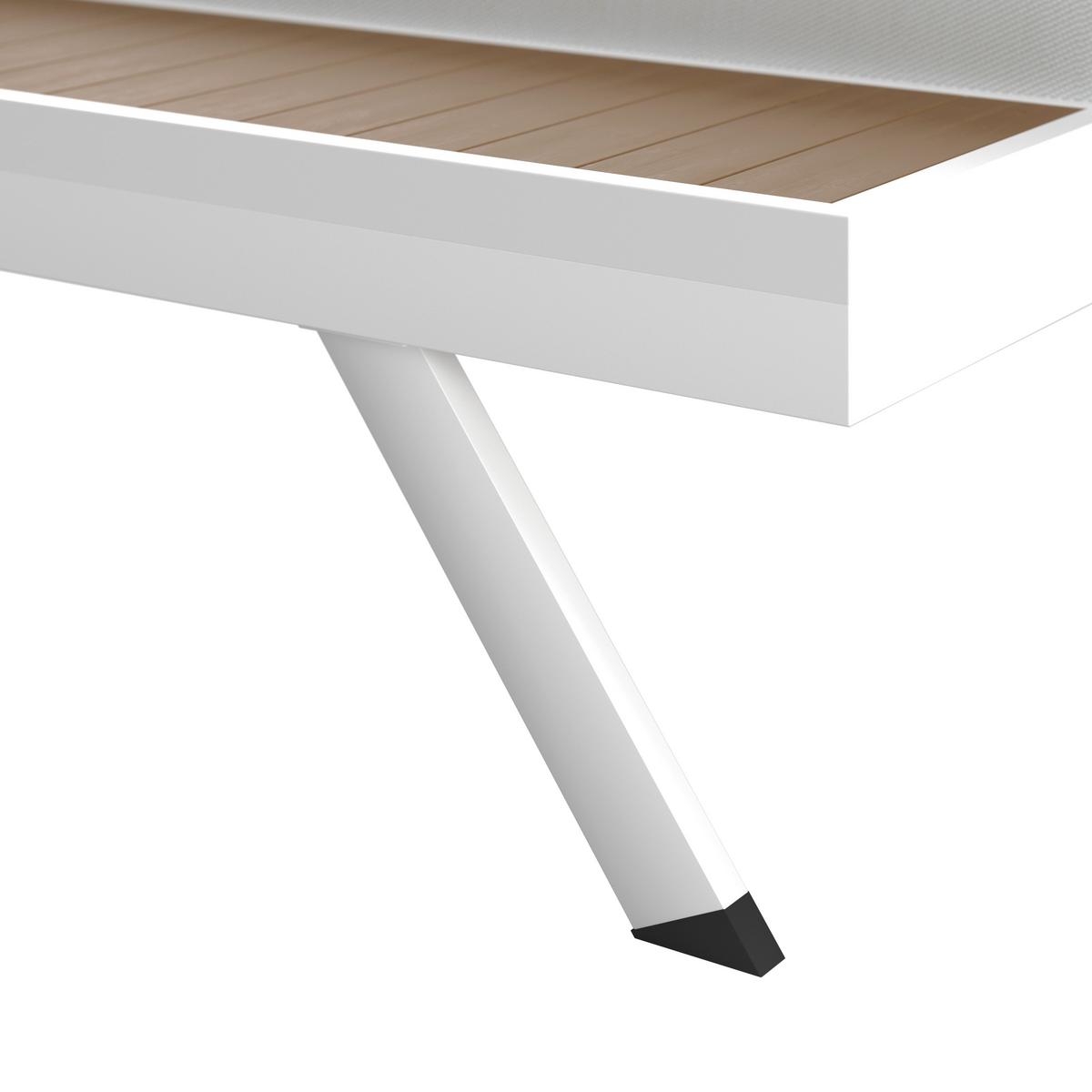 Gartenliege Avolina Steingrau Outdoorstoff/Metall +Abdeckung - Hellgrau/Weiß, MODERN, Kunststoff/Textil (199/30/86cm) - Bessagi Garden